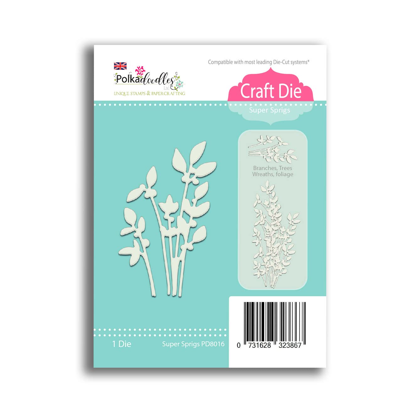 PolkadoodlesSuper Sprigs - Craft Cutting die