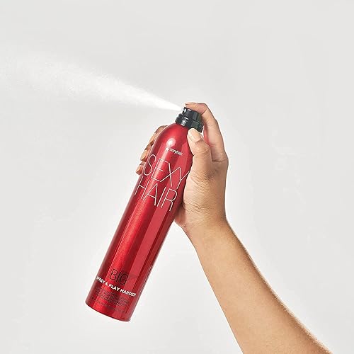 Miniatura 3 de SexyHair Big Spray & Play Harder Firm Volumizing Hairspray All Day Hold and Shine Up to 72 Hour Humidity Resistance