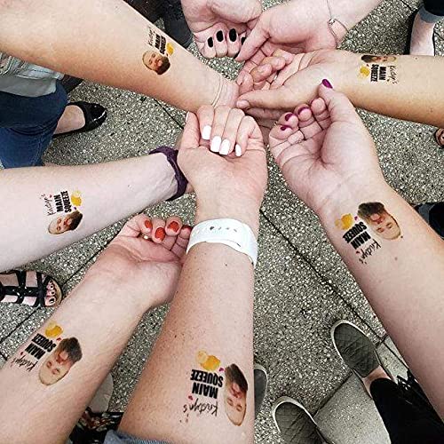Miniatura 4 de Calcomanías de tatuaje temporales personalizadas, impermeables, con aspecto real, personalizado, para bodas, fiestas, cumpleaños, regalo