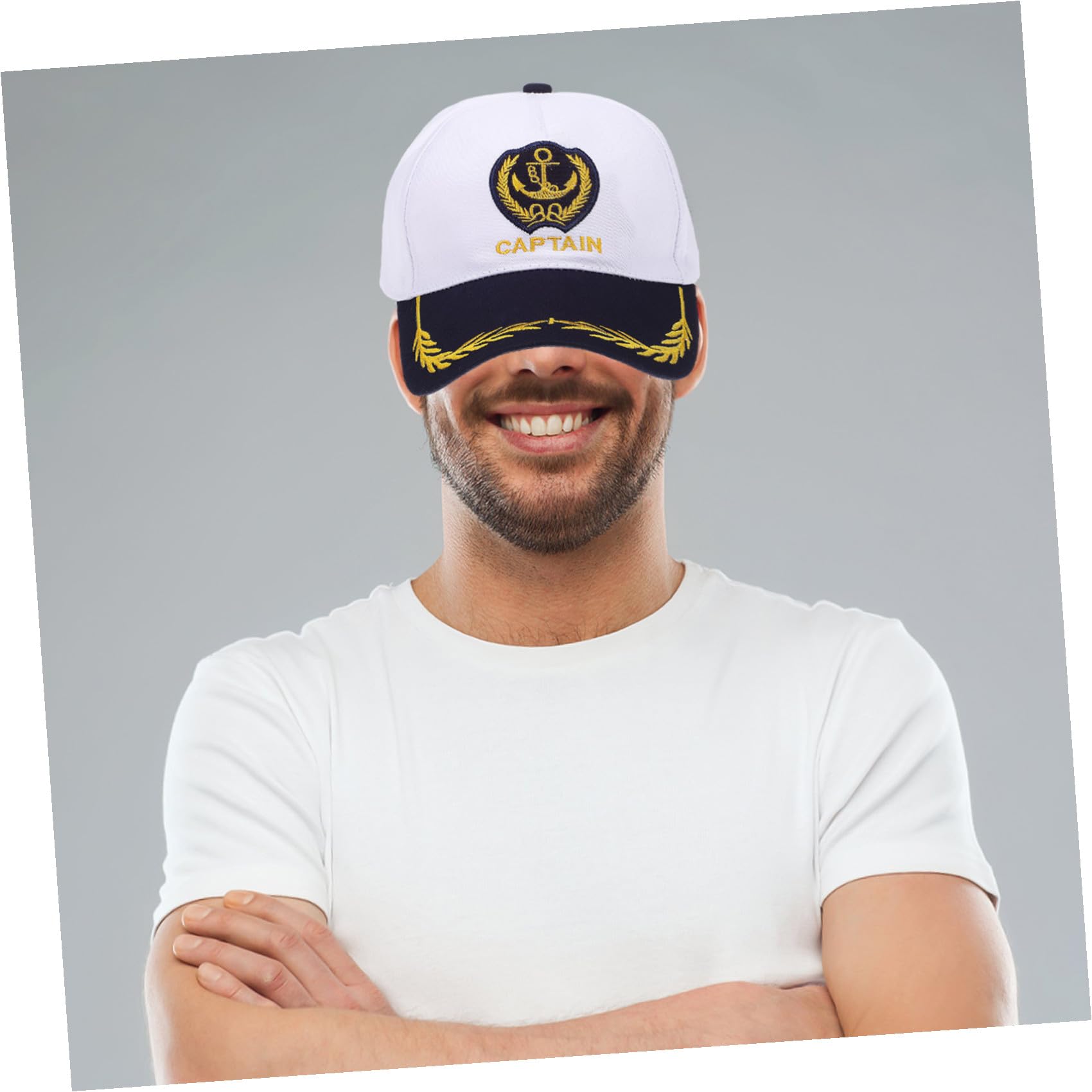 Beavorty 4 Pezzi Cappellino da della Marina Cappellino da da Baseball per Uomo Cappello da Marinaio Senza da Baseball Meme