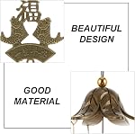 UPKOCH Wind Chime Decoration Metal Hanging Bell for Patio Balcony Garden and Outdoor Decor 2.36 X 2.36 X 18.50 in Hanging Wind Bell for Holiday Parties