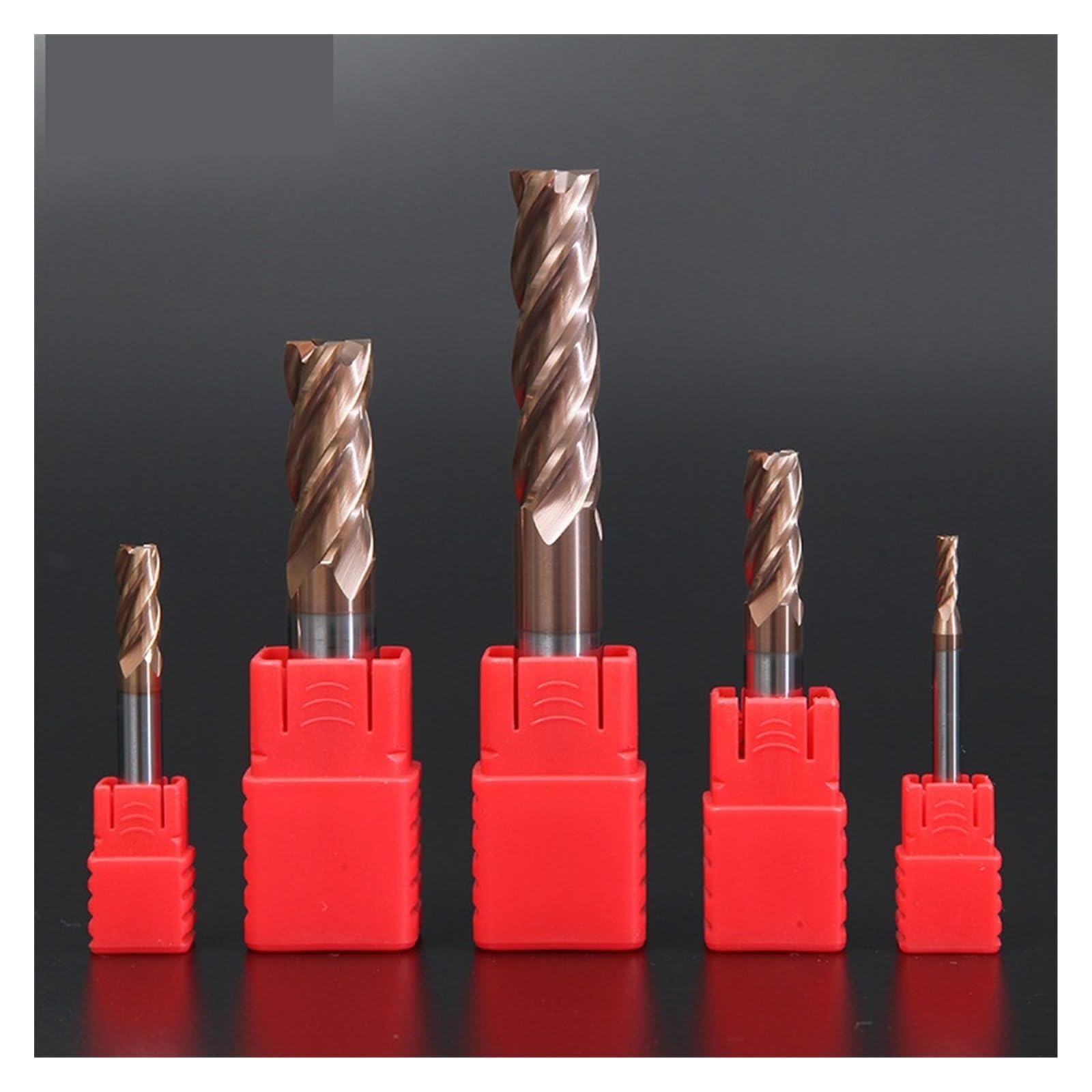 1 Uds. Fresa de corte acero tungsteno HRC60 4 herramientas Metal carburo aleación flauta 6mm 8mm 10mm 12mm 14mm 16mm(20x20Dx200L)