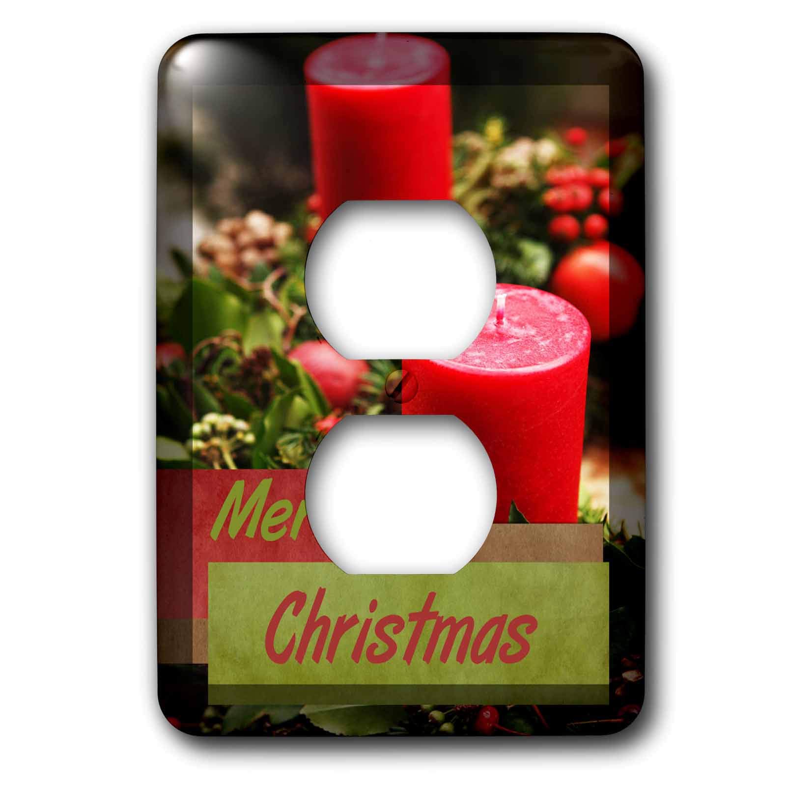 Funda para velas de Navidad multicolor para crear momentos mágicos 3dRose