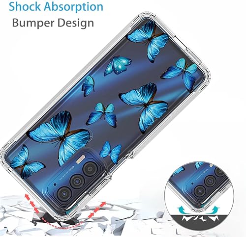 Miniatura 7 de Funda para Moto Edge 2021Moto Edge 5G UW XT2141 con protector de pantalla de vidrio templado, suave 360 híbrida de cuerpo completo parachoques
