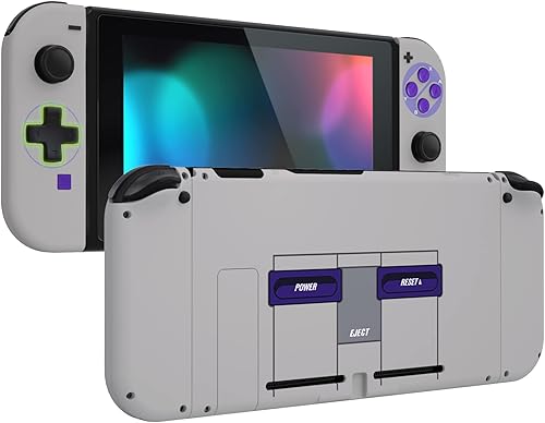 eXtremeRate Dpad Version - Juego completo personalizado de carcasa para Nintendo Switch placa trasera de repuesto de consola suave al tacto carcasa