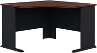 Bush Series A 48W Corner Desk Hansen Cherry Galaxy - Space-Saving Home Office Computer Desk with Wire Management