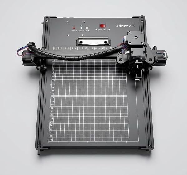 Half-Auto A4 Pen Plotter, xDraw A4 XYZ Pen Plotter, Signature Drawing Writing Robot with Offline Function, Enlarged Base Plate 12 x 12'' by xdraw - Used condition - US$255.78