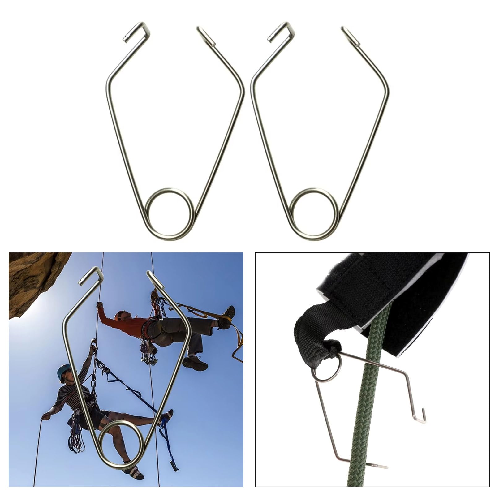 Laikoutd Climbing Rope Fixing Buckle Climbing Rope Cord Fastener for Outdoor Climbing Rope Fixing Fastening Rope Buckle