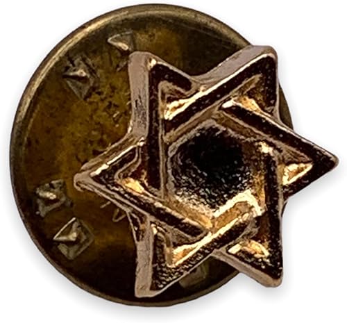 Miniatura 4 de Pin de solapa de estrella de David con acabado dorado, pin religioso de estrella de David, pines de estrella judía, pin de solapa de estrella dorada