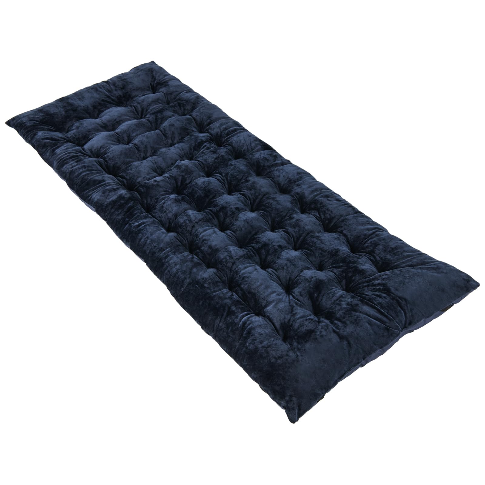 GOPLUS Matelas de Lit de Camping rembourré avec Housse en Velours Doux et Respirant, Matelas de Sommeil 190 X 70 CM, Coussin de Lit de Camp Portable pour Randonnée, Camping et Voyages