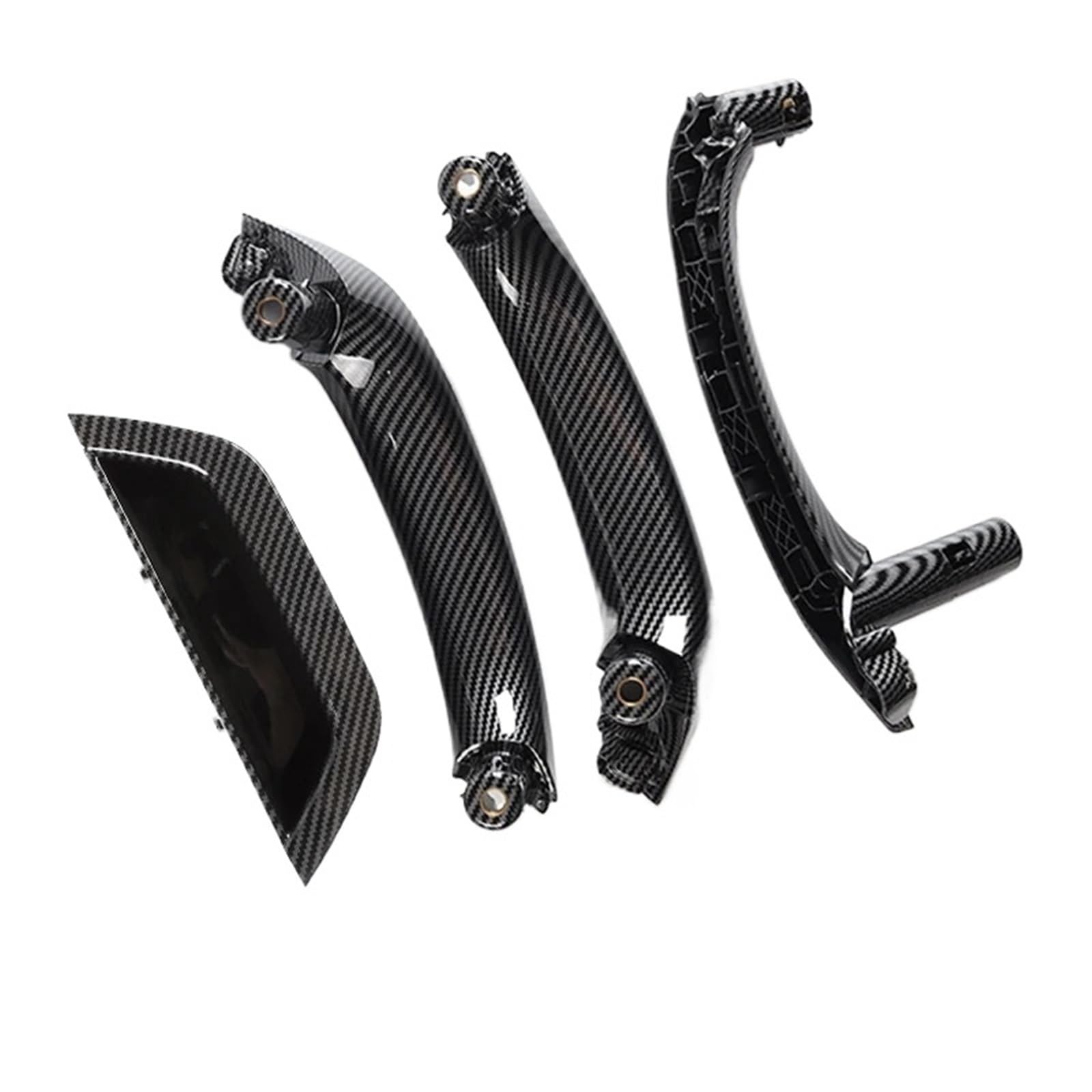 PPBQRVLF Front Interior Pull RHD LHD Main Driver Passenger Interior Door Handle Pull Inner Door Handle Cover Armrest Panel for BMW for X3 for X4 F25 F26 Door Handle(L Carbon 4piece)