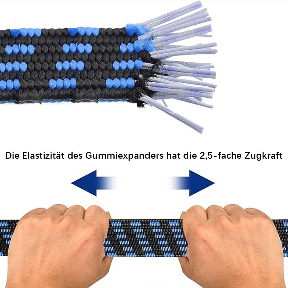 Corde Fixation Cargo Tendeur De Bagages Élastique 4m Avec Crochets - Fixation Solide Pour Voiture, Moto, Camping Tendeur Bagages