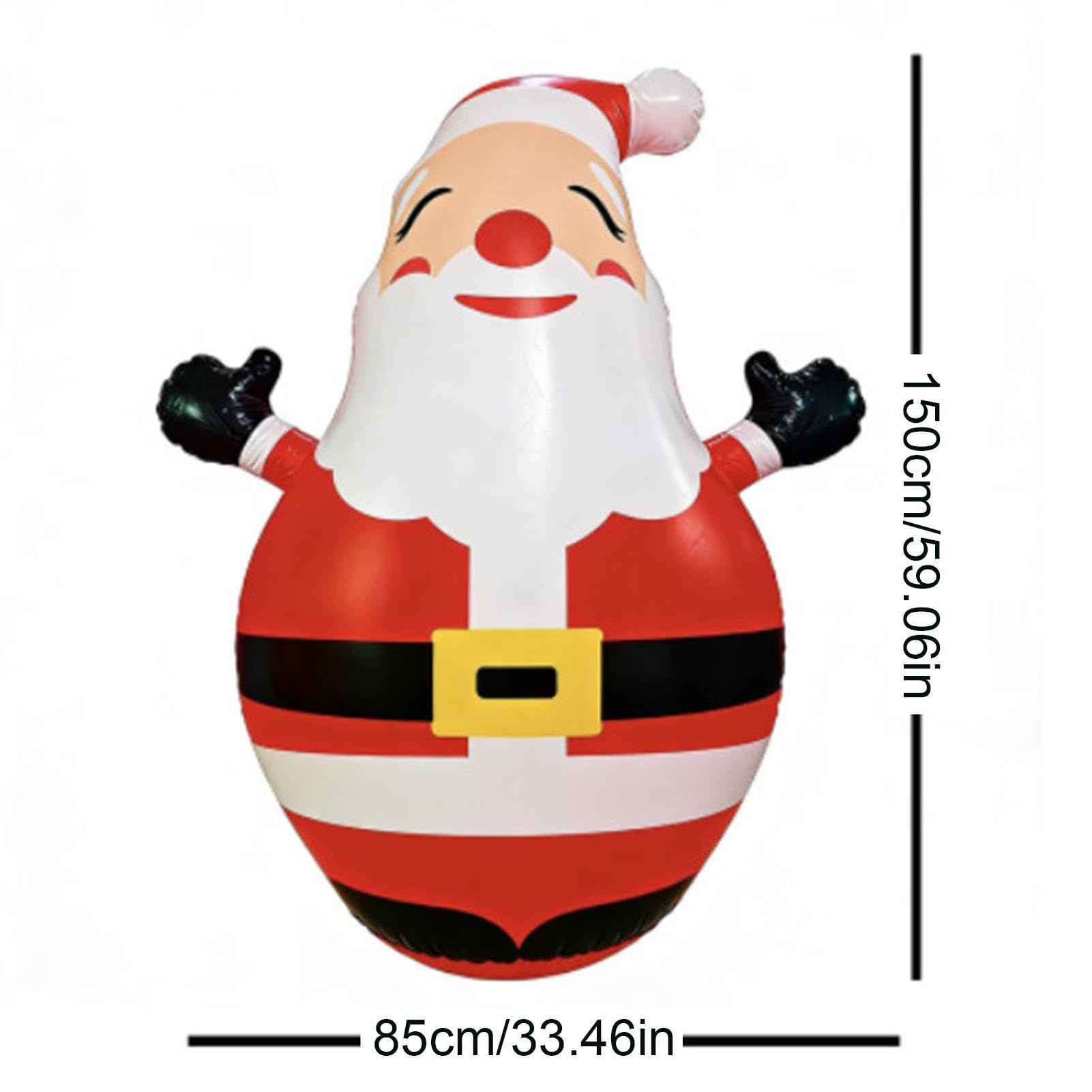 Decorazioni Natalizie Gonfiabili Figura luminosa con LED alta 150 | Babbo Natale Gonfiabile Per Prato, Giardino, , Negozio, Porta D'Ingresso, Feste All'Aperto E Cortile