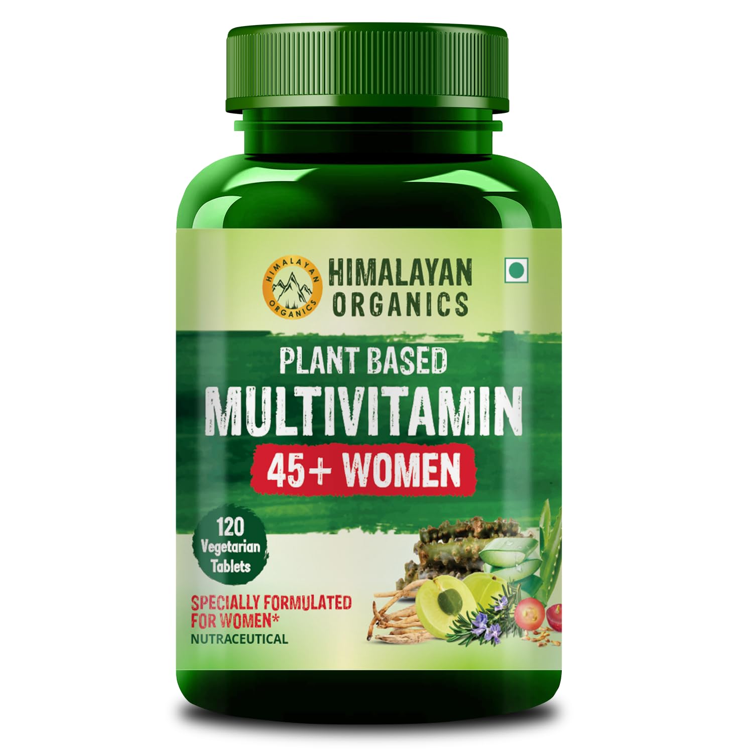 Vlado’s Himalayan Organics Plant Based Multivitamin Women 45+ | Enhances Immunity | Boosts Energy Levels | Supports Memory | Good For Hair & Skin - 120 Veg Tablets (B0D9SH5YKM) Amazon Price History, Amazon Price Tracker