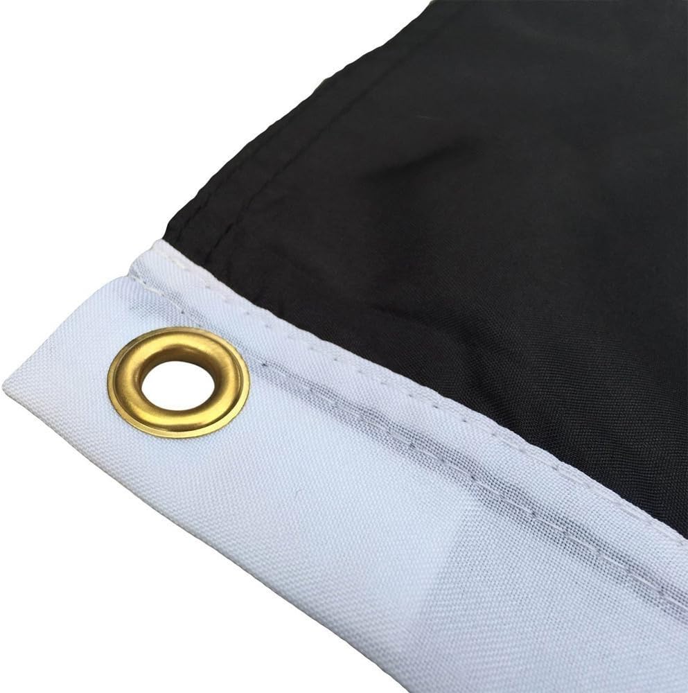 AES 5x8 Embroidered USA Police Blue Line Rough Tex 300D Nylon 5'x8' (Grommets) Banner House Banner Double Stitched Fade Resistant Premium Quality