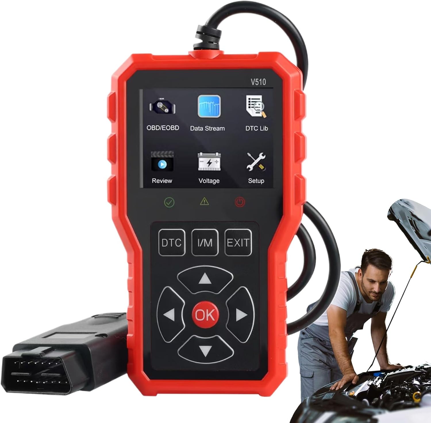 Vehicle Diagnostic Scanner, Car Diagnostic Scanner | 2-in-1 Fault Scanner Read and Clear Error Data Equipment, Car Engine Failure Code Reader, Car Diagnostic Scan Tool for Most Vehicles