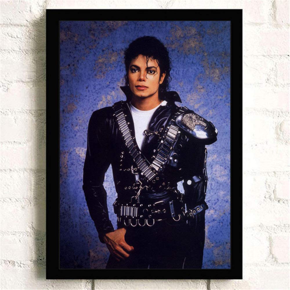 Stampa su Tela Decorazioni per La Casa Stampe Artistiche Quadri Modulari Musica Stella Michael Jackson Pittura Stile Nordico Poster in Tela per Soggiorno, 50X70Cm Senza Cornice