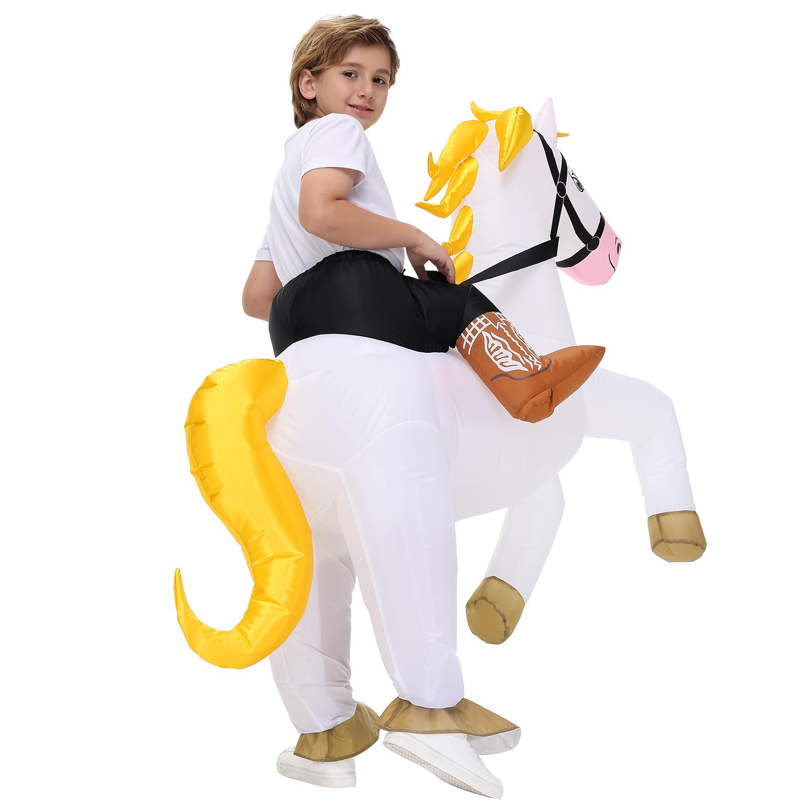 Nadmuchiwany kostium konia, dmuchany kostium dla dorosłych mężczyzn i kobiet, kostiumy na Halloween, jazda na koniu, nadmuchiwany kostium dla dzieci, impreza cosplay