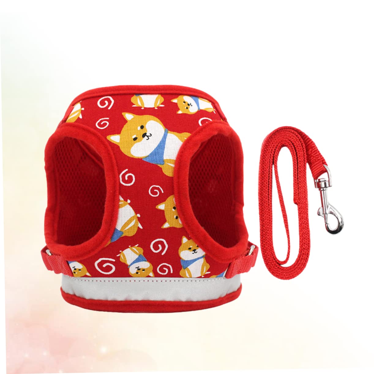 Didiseaon Chaleco con Diseño De Dibujos Animados para Perros Pequeños 3 Unidades Correa De Cómoda Suministros para Mascotas Correa De Tracción para Perros