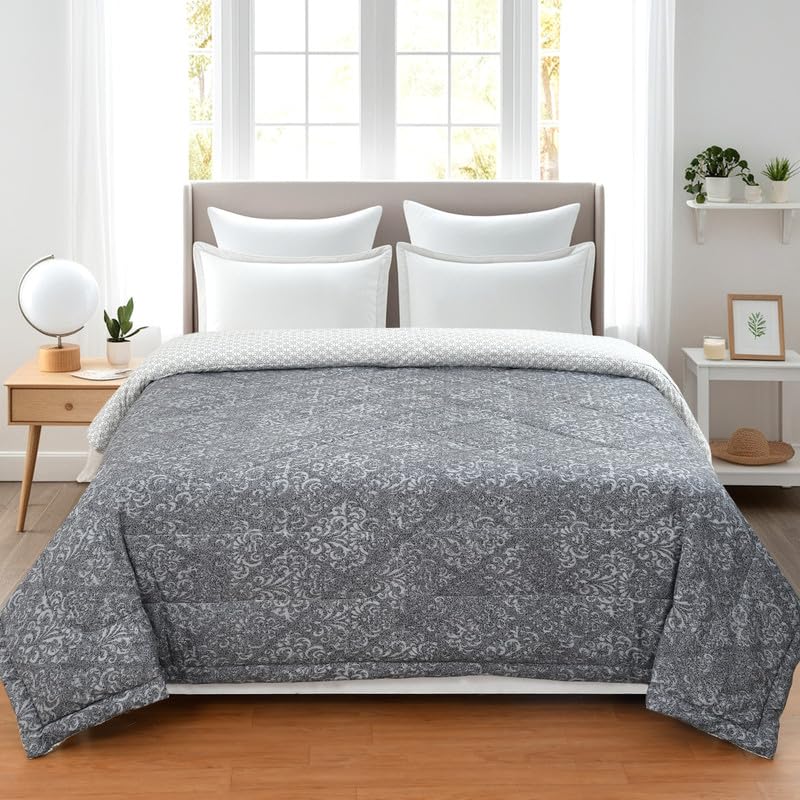 Image of Florida Prime AC Comforter Made of Microfiber 200 GSM Duvet for Double Bed /Quilt Blanket Lightweight for All Weather 220 x 240 cm