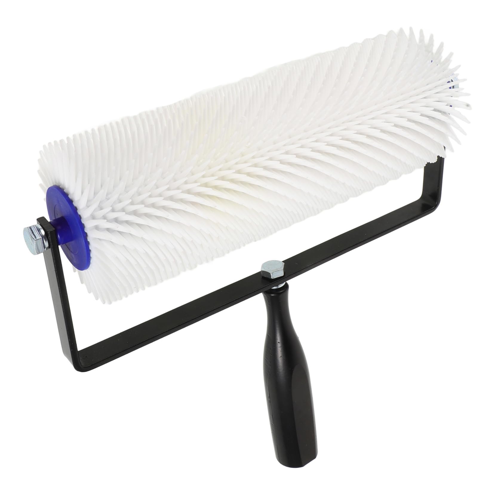 Rouleau à pointes autonivelant avec brosse antimousse pour peinture époxy et résine