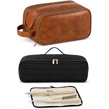 Elviros Toiletry Bag and Heat Resistant Travel Case Bundle