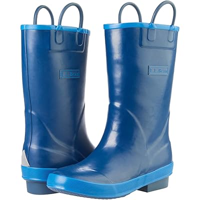 Ботинки L.L.Bean Puddle Stompers Rain Boots (Toddler/Little Kid) dark royal blue