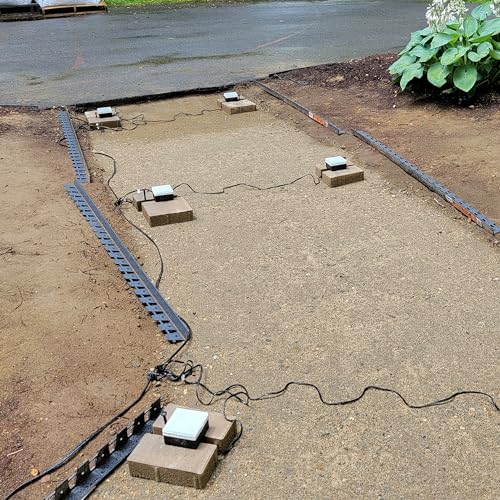 Image of LUMENGY Paver Light 4x4 Inch (3.93x3.93), 5000K Daylight, Glare-Free Brick Lighting for Driveways, Walkways, Pool Decks and Patios, 12V Hardwired, IP67 Waterproof, Drive-Over Rated