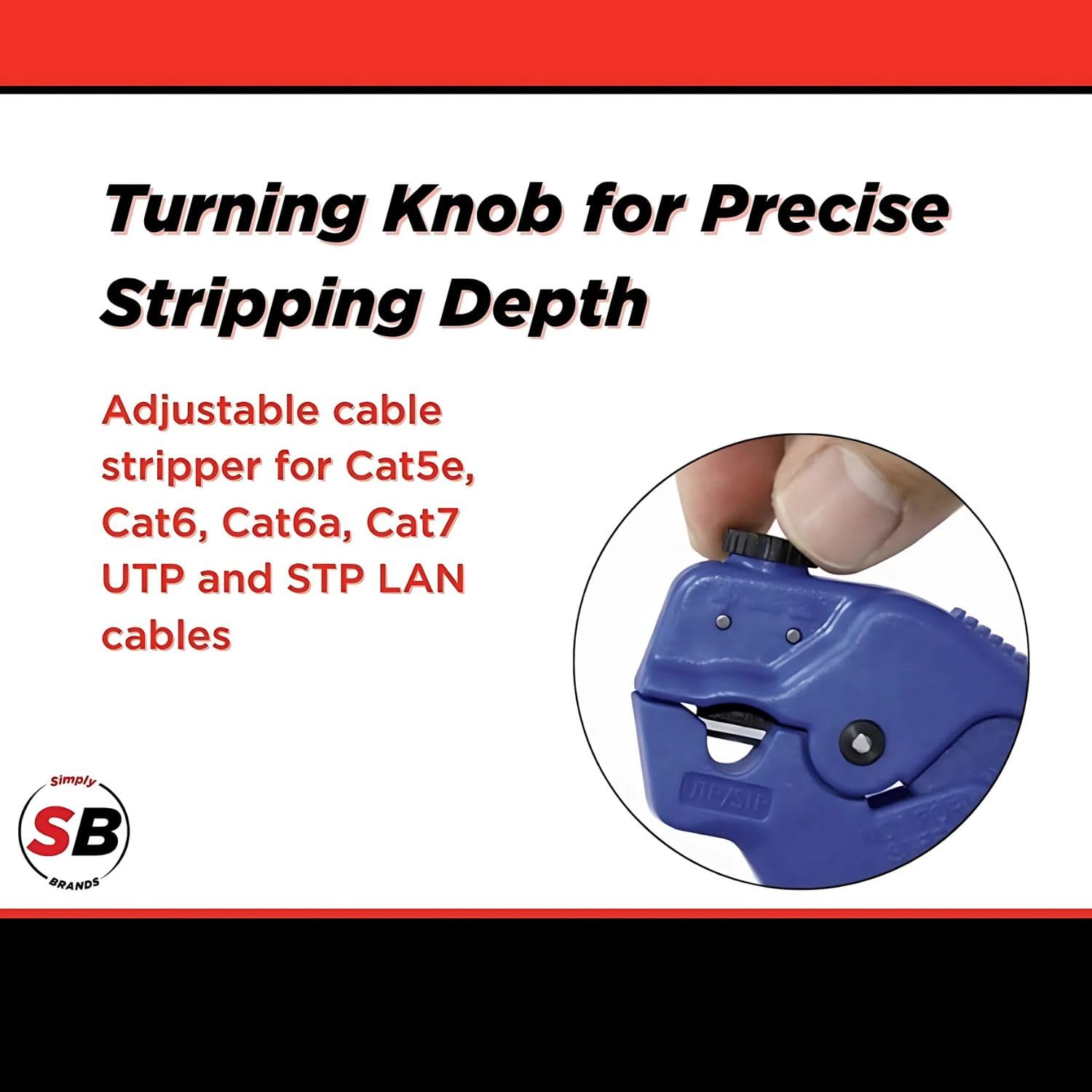 Simply45 Professional Adjustable LAN Cable Stripper & Cutter