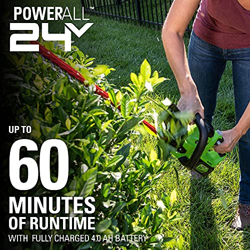 Image of Greenworks 24V 22 inch Cordless Laser Cut Hedge Trimmer, Tool Only