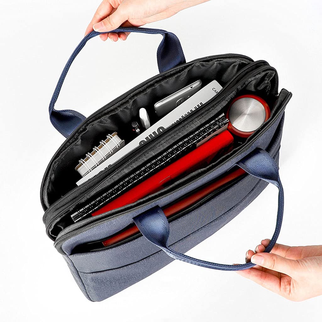 kieszeń na dokumenty Portable Torba Dokument Zipper A4 Teczka Wielowarstwowa Duża pojemność Płótno Tote Tote Dokument Kieszeń na spotkanie Przenośna torba na dokumenty (Color : Black)