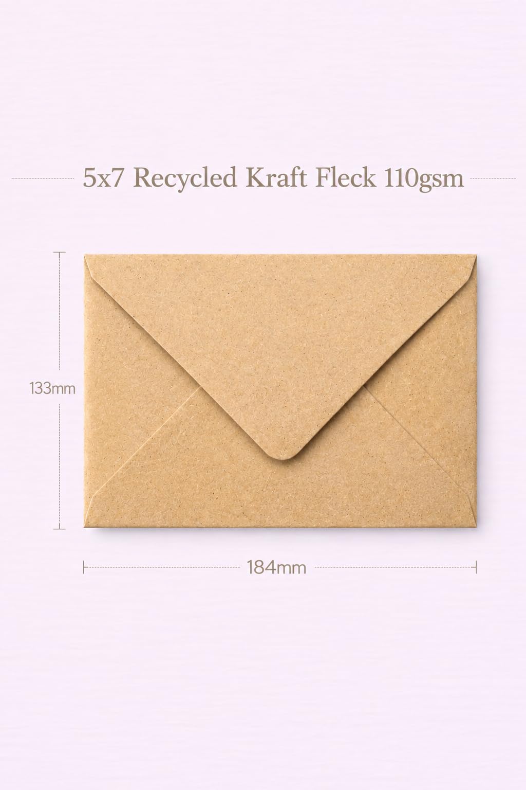 Enveloppes kraft moucheté de qualité supérieure - 100 x 133 mm x 184 mm