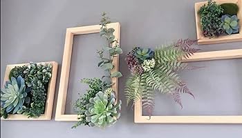多肉の壁掛けインテリア Amazon｜【フェイク クグリーン 壁掛け 多肉植物】 エアー
