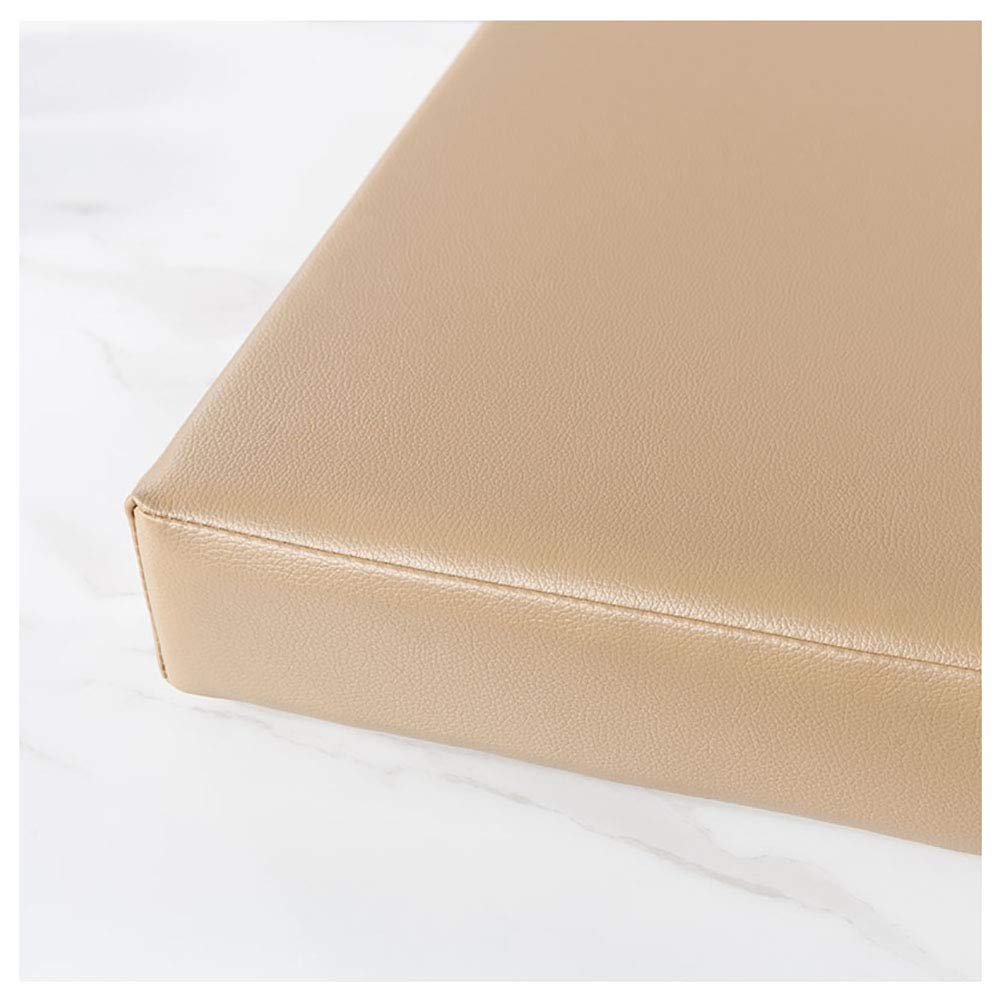 Coussin de banc long avec attaches wangk matelas de balancelle beige chameau