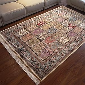 RUG 6’x9 ‘handgemaakte geknoopte zijden tapijten met 30 oude Perzische architecturale scènes gebruiken voor woonkamer of…