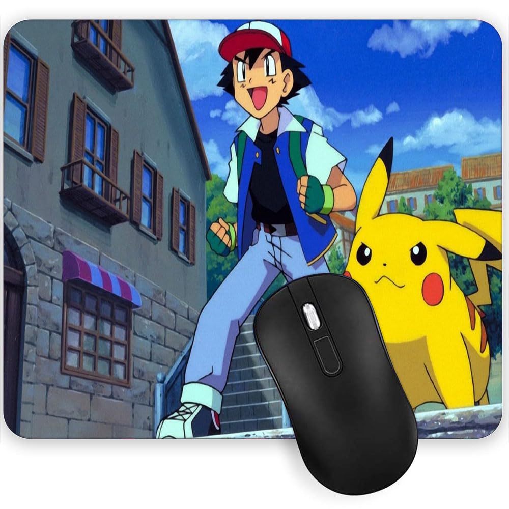 Gadgets WRAP Mouse Pad Mouse Mat with Anti-Slip Base with Spill-Resistant for Laptop, MacBook Pro, Gaming Computer - Pokemon Time to Fight-picture-31