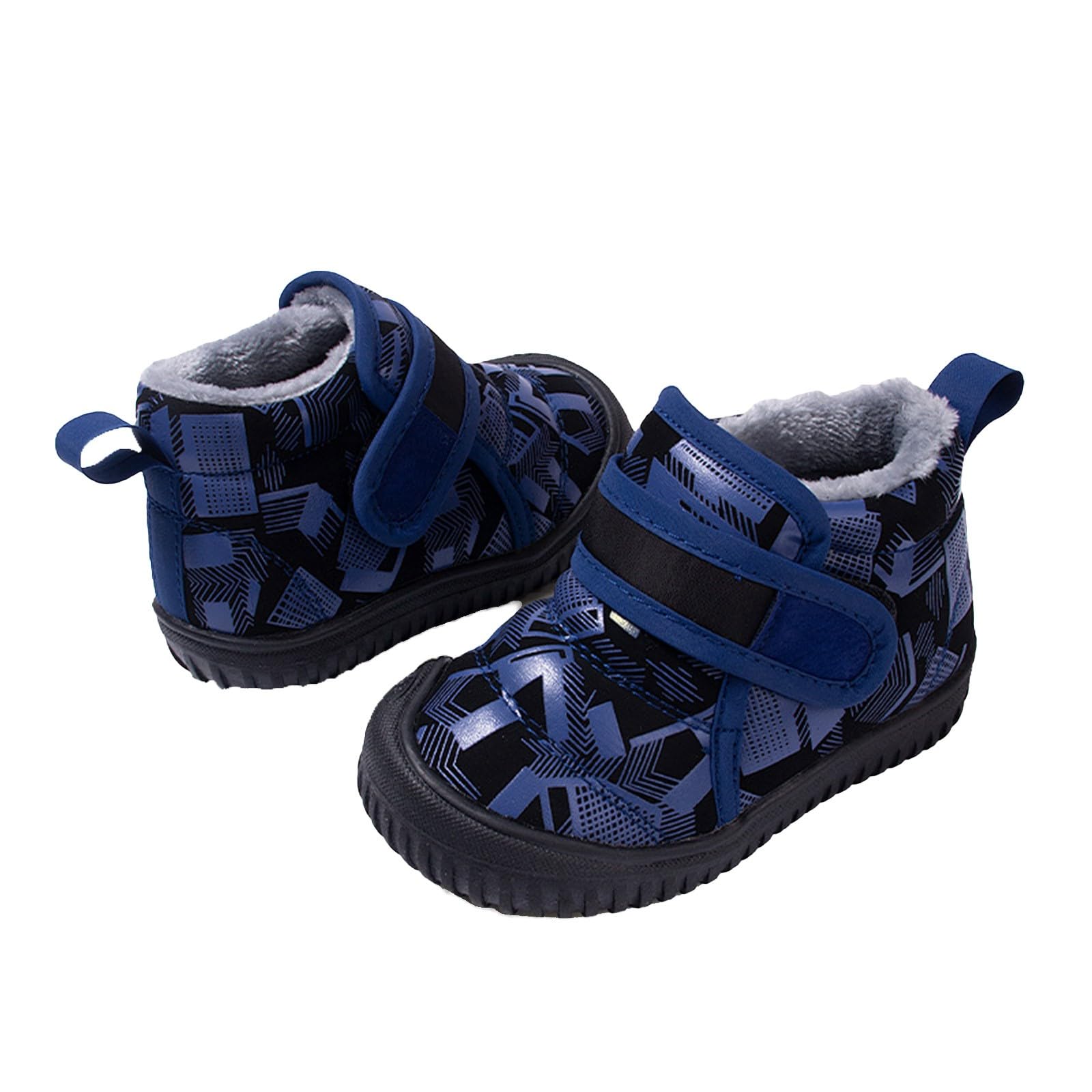 Generisch Zapatos de invierno para niños, botas de invierno cálidas, antideslizantes, para exteriores, cómodas, suaves, térmicas, modernas, duraderas, informales, para niños y niñas