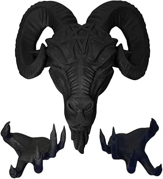 Baphomet Figure Gothic Satanic Goat Ornament Satanic Statue