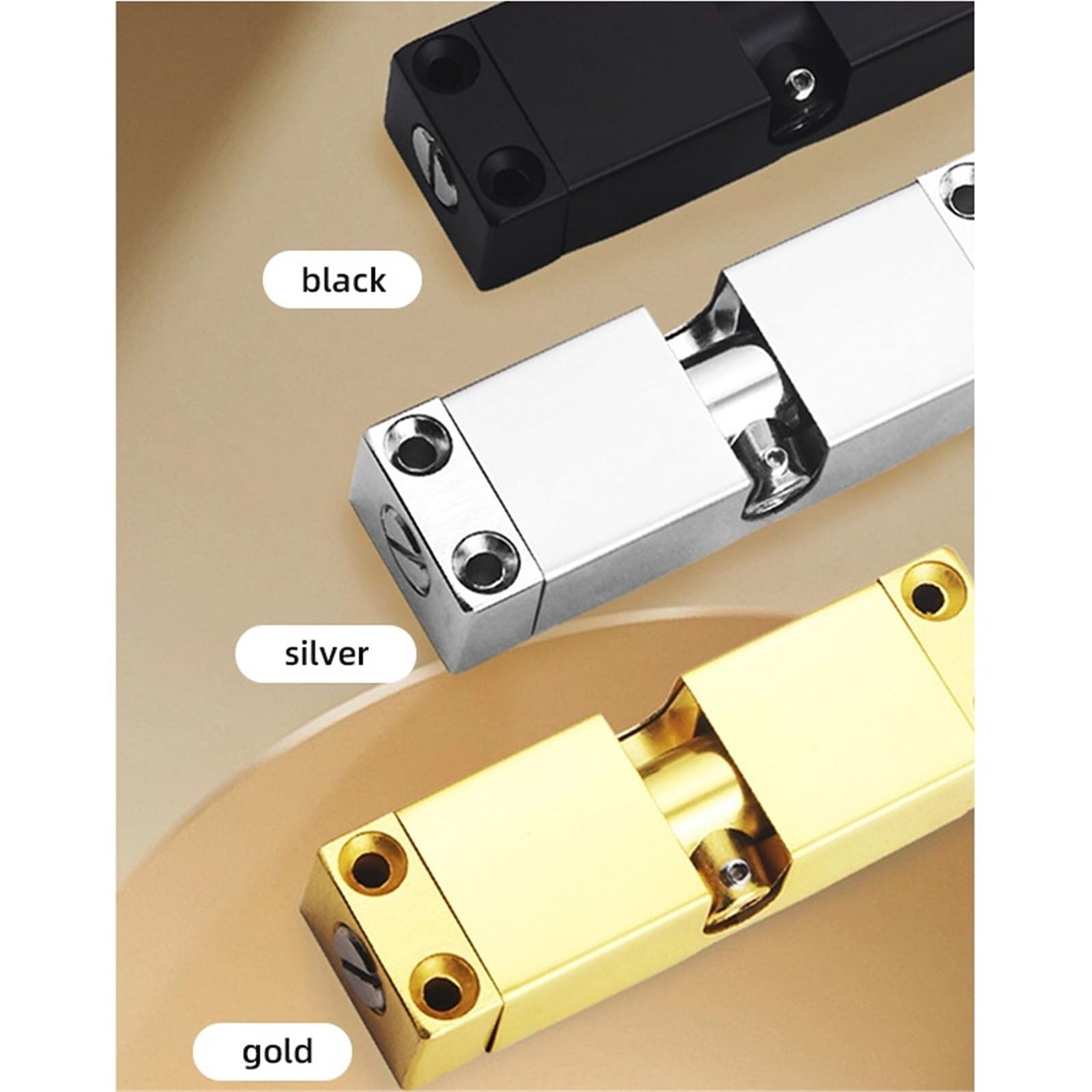 2 pezzi chiudiporta a molla cerniere for porte regolabili automatiche in acciaio inossidabile fermaporta di sicurezza domestica ferramenta for for mobili Per Porte(Black)