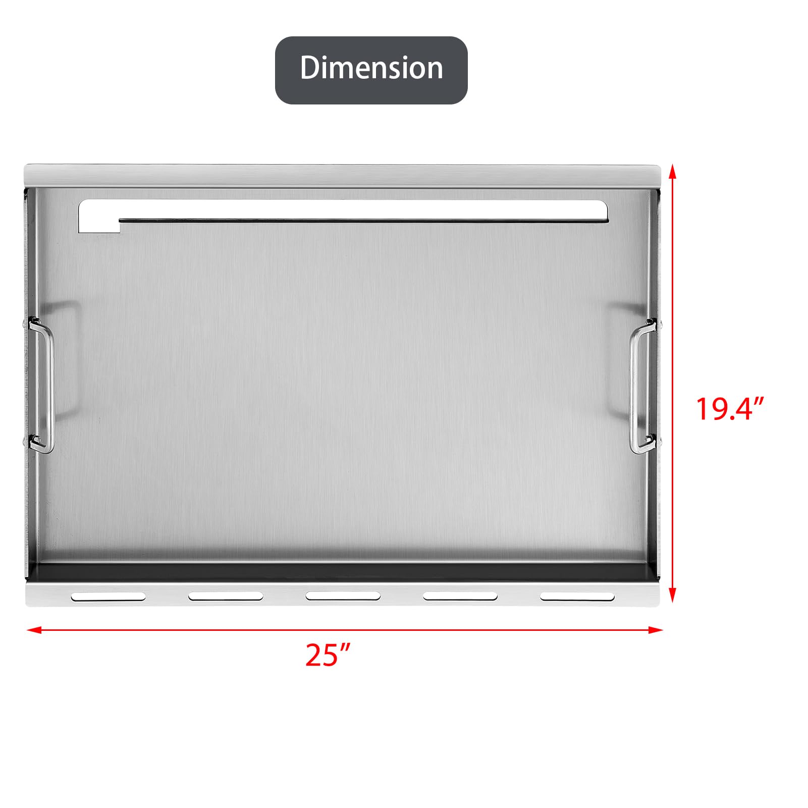 7566 Griddle Full Size Flat Top Grill Replacement Parts for Weber Grill Griddle Genesis 300 Series Genesis E-310 E-320 E-330 S-310 S-320 S-330 EP-310 EP-320 EP-330 Genesis 300 Weber Griddle Insert