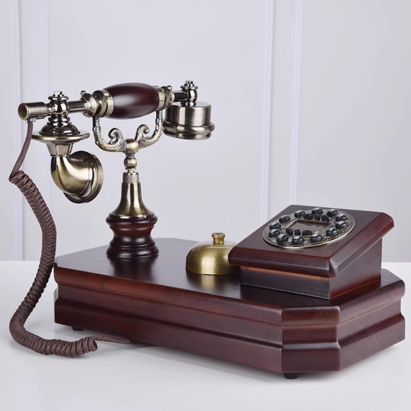 Telefono, Telefono retrò, Telefono a Disco, Telefono a Pulsanti, Telefono Fisso, Telefono Fisso per casa/Ufficio, Telefono con Filo, Decorazione Antica