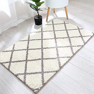 Trellis Area Rug Made of 100% Polyester Extra Soft and Non Slip,Specialized in