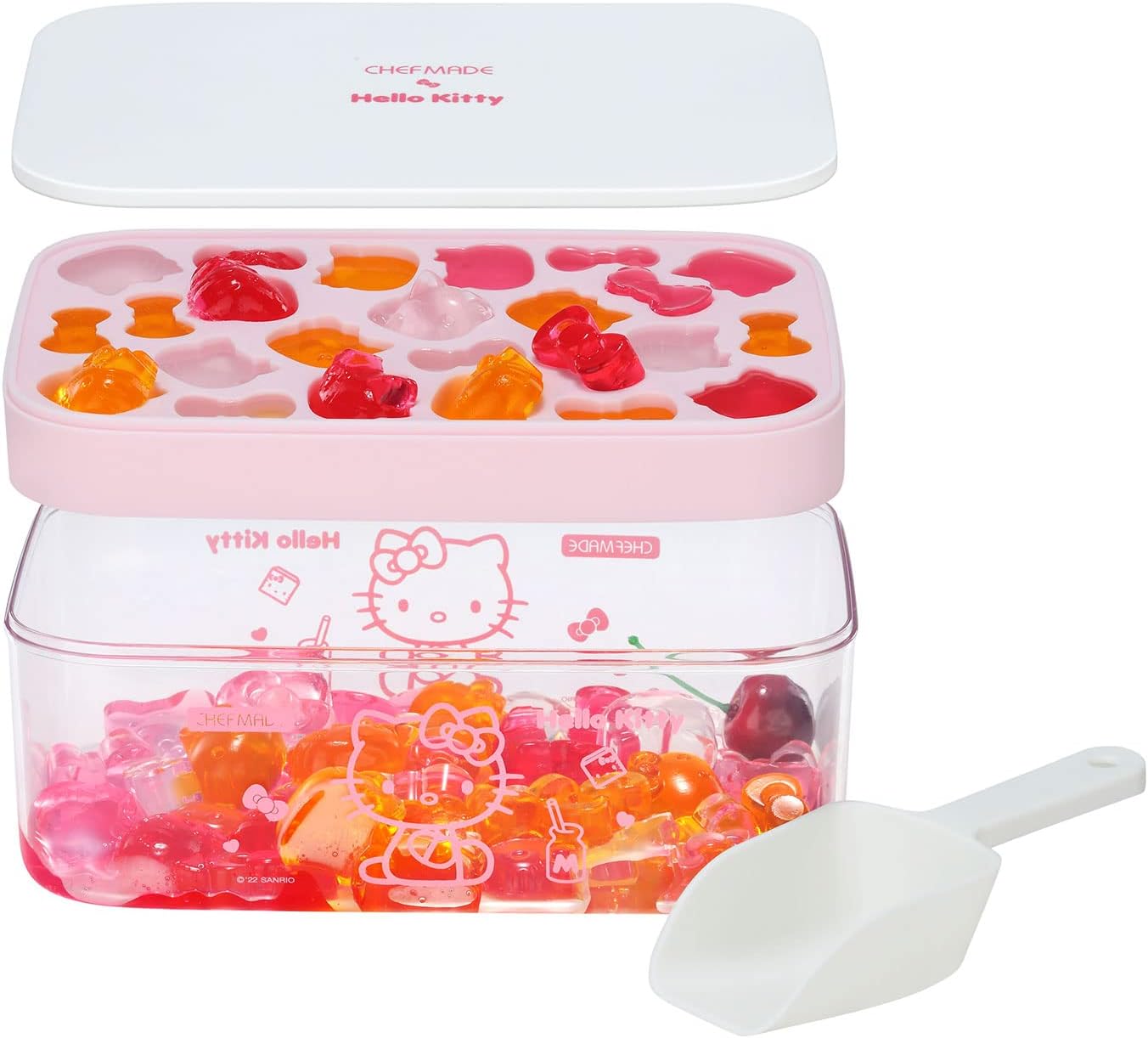 CHEFMADE Hello Kitty Ice Cube Tray with Lid container