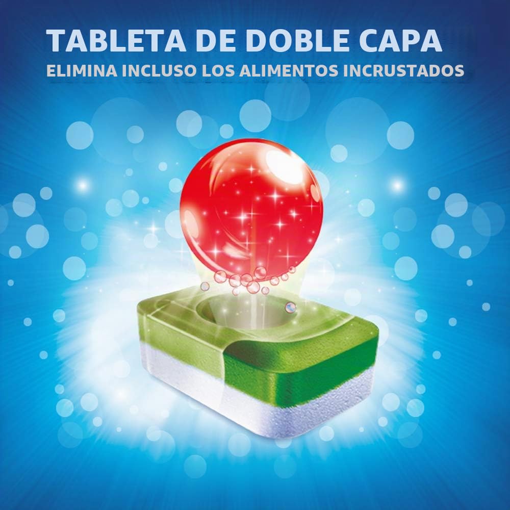 Finish 0% Pastillas para lavavajillas sin conservantes ni fragancias, 80 pastillas