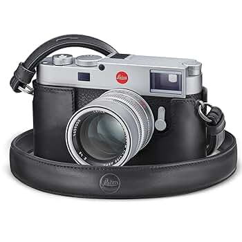 Amazon.co.jp: Leica M11カメラ用レザーストラップ、ブラック