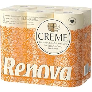 Renova Crèmekleurig, hygiënisch papier, 18 rollen