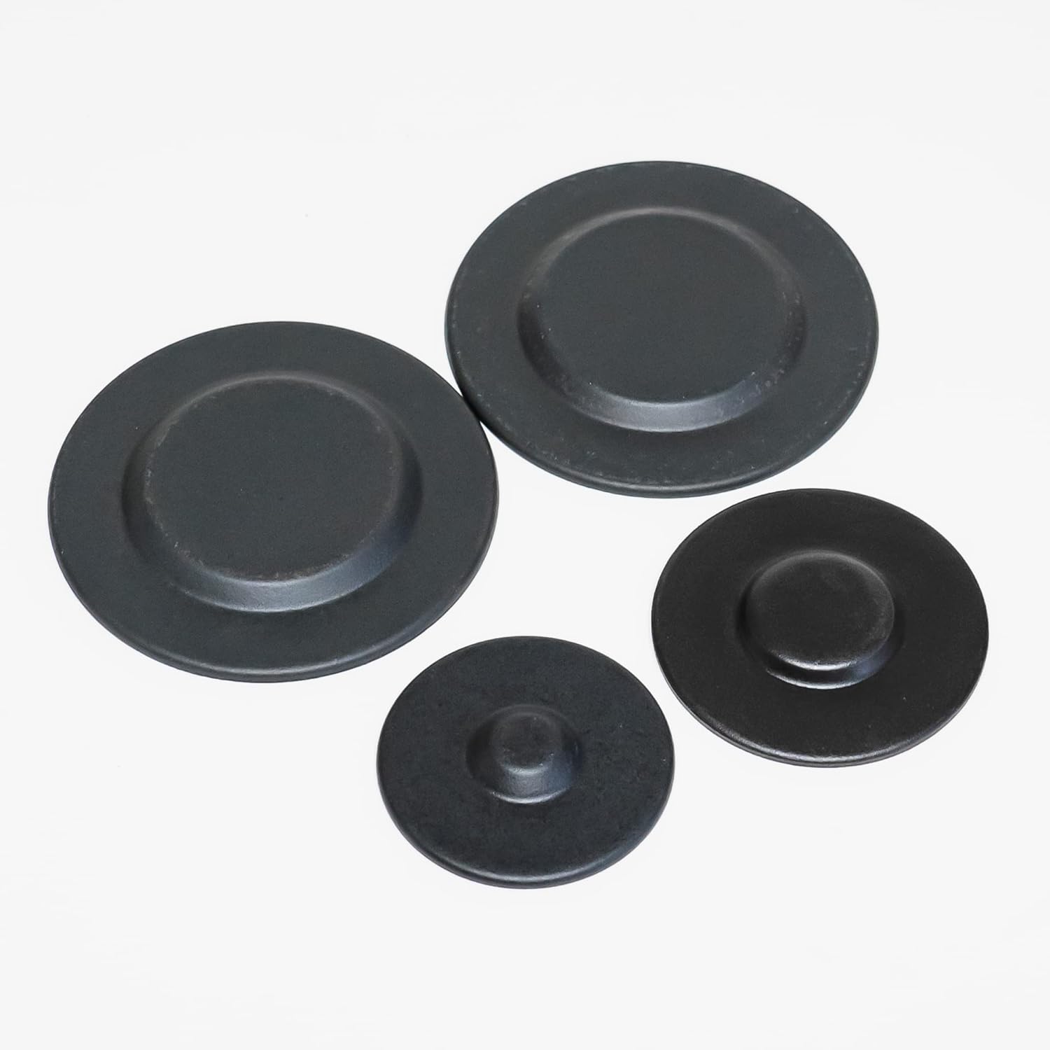 Gas Range Burner Cap Black 4 Pack Kit for Whirlpool Maytag WPW10183375