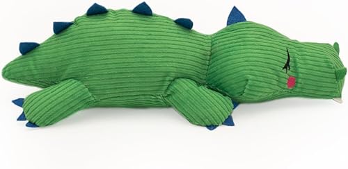 Miniatura 3 de ZippyPaws Snooziez con Shhhqueaker - Juguete para perros de cocodrilo con chirriantes silenciosos, juguetes silenciosos para cachorros para perros