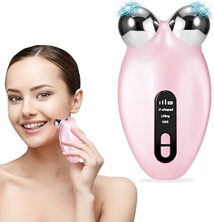 Microcurrent-Facial-Device OUGESH Face-Massager Double Chin Reducer,Portable Lift-Tightening Device for Anti-Aging and Wrinkles-Rejuvenation Sculpting-Toning tool,V shape Microsculpt-Galvanic Gift