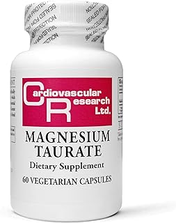 Cardiovascular Research Magnestium Taurate 125 mg, 60 Capsules, Creamy White